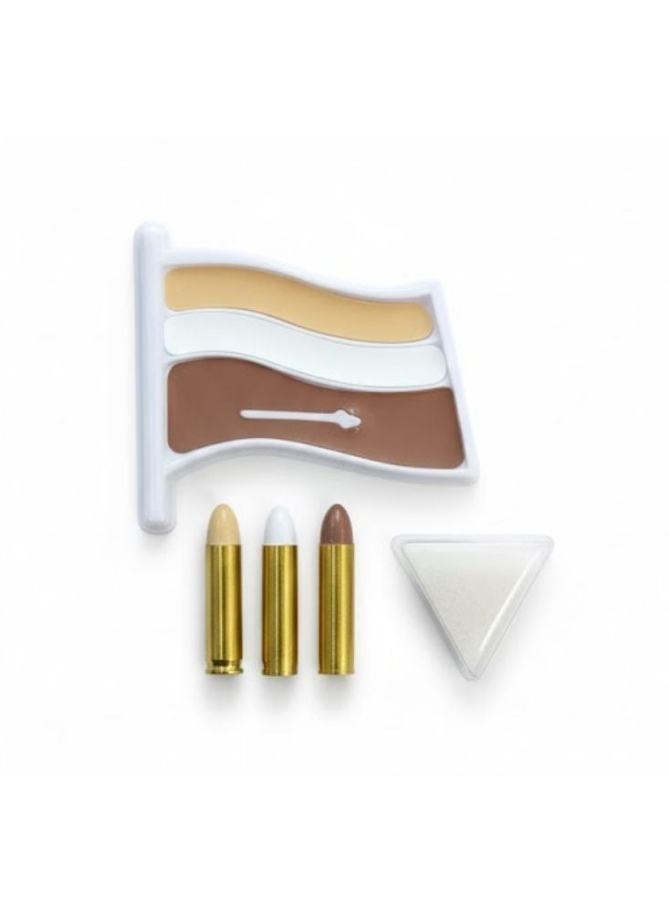 Premium Saudi Founding Day Face Paint Colors Set – National Day Makeup & Drawing Kit with Flag Design Tools - Image 2